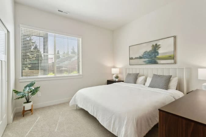 Bedroom with king bed