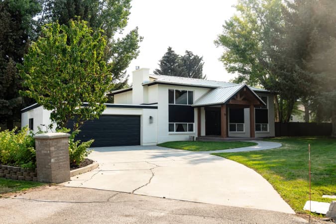 Front exterior of Hygge House in Midway, Utah